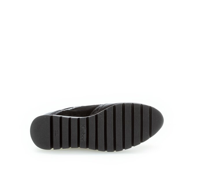 Gabor Sneaker Low Schwarz - Materialmix Leder
