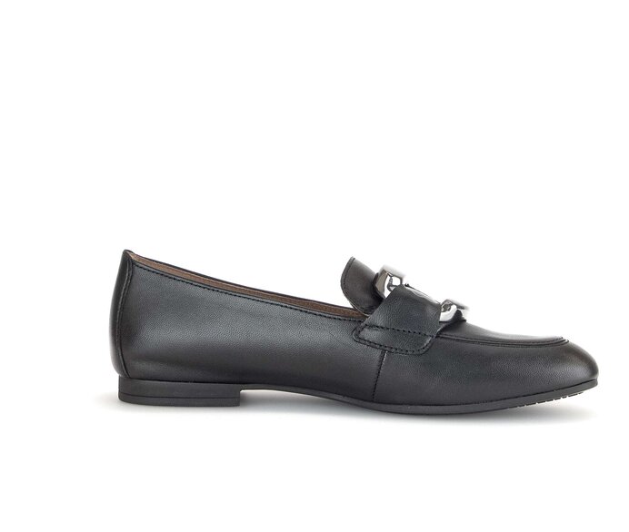 Gabor Slipper Schwarz - Glattleder