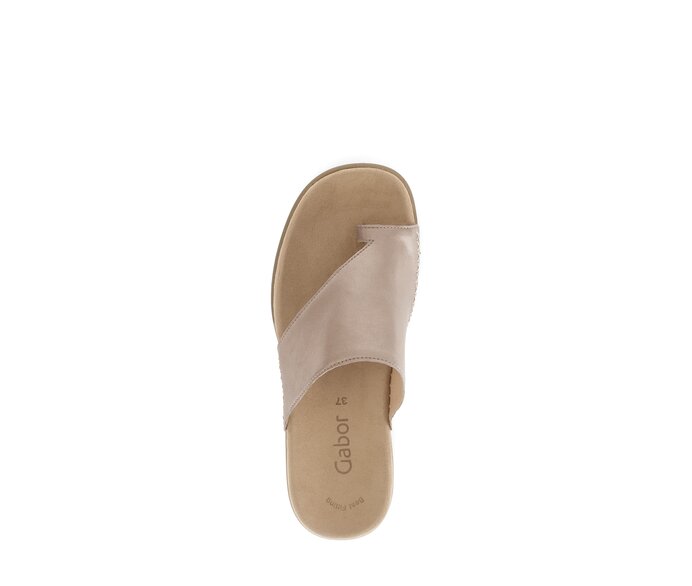 Gabor Zehentrenner Beige - Effektleder