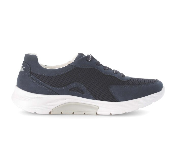 Gabor Sneaker Low Blau - Materialmix Lederimitat