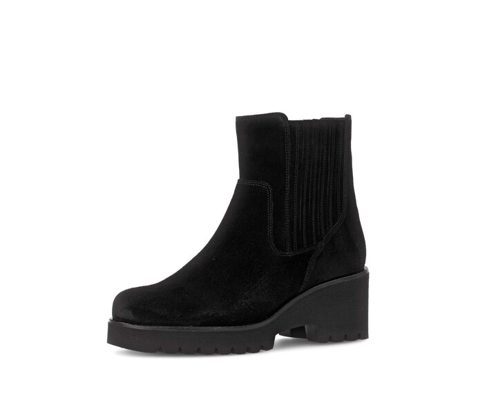 Gabor Chelsea Boot Schwarz - Rauleder