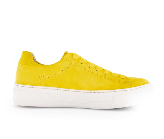 Gabor Sneaker Low Gelb - Rauleder