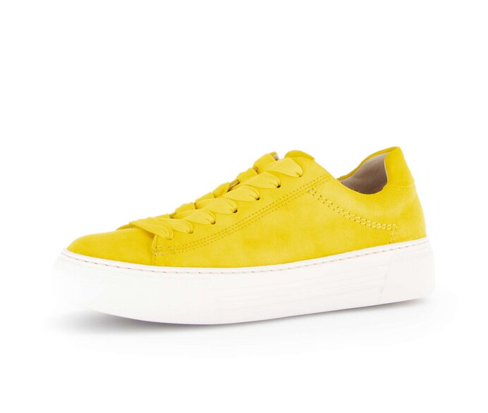 Gabor Sneaker Low Gelb - Rauleder
