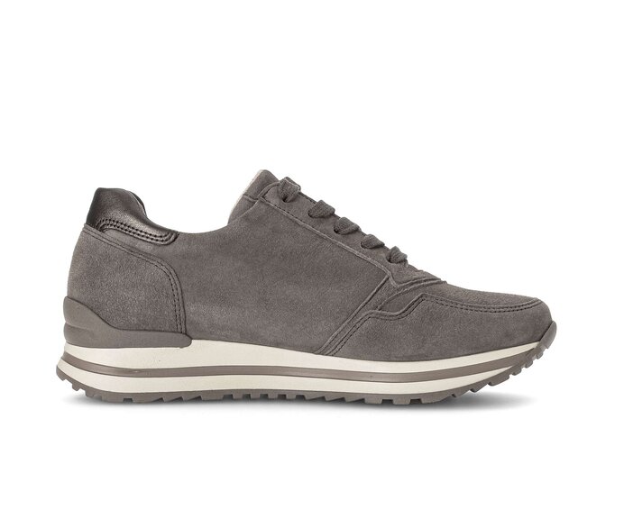 Gabor Sneaker Low Grau - Materialmix Leder