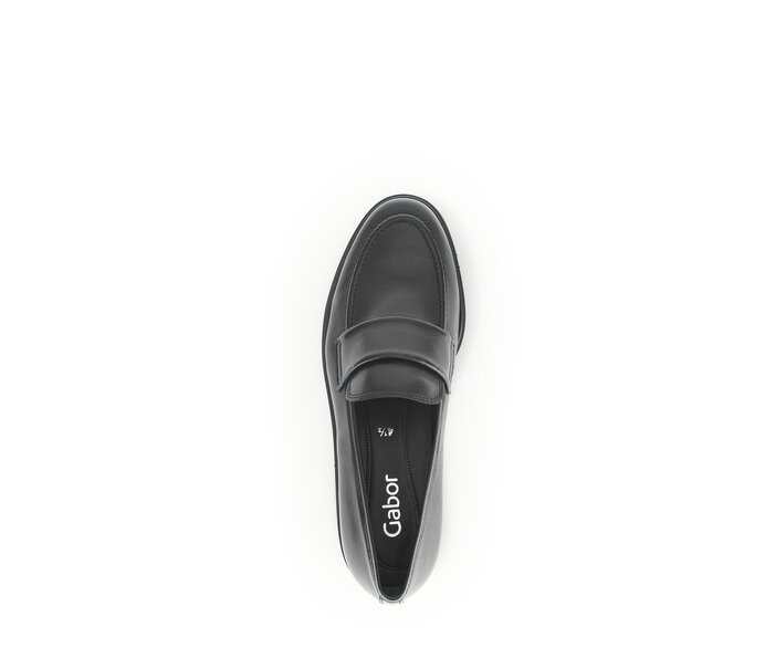 Gabor Slipper Schwarz - Glattleder
