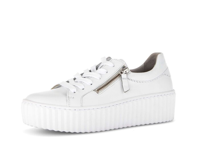 Gabor Sneaker Low Weiß - Glattleder