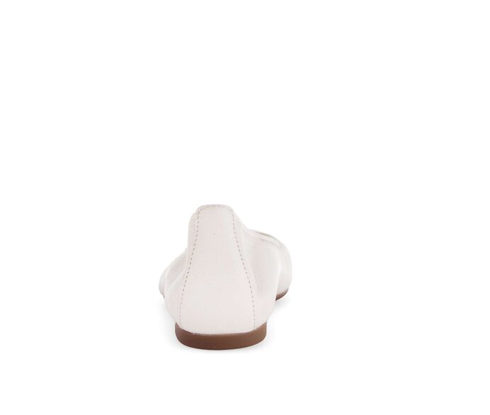 Gabor Eleganter Ballerina Creme - Materialmix Leder