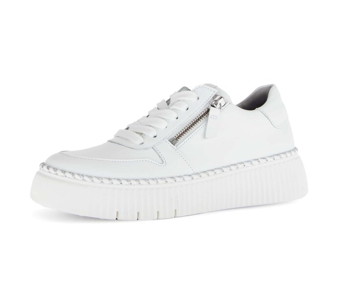 Gabor Sneaker Low Weiß - Glattleder