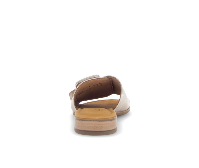 Gabor Pantolette Gold - Effektleder