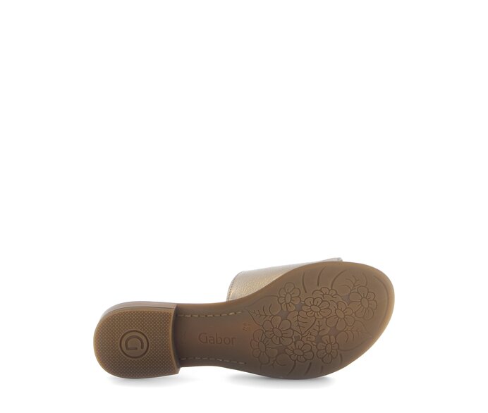 Gabor Pantolette Gold - Effektleder