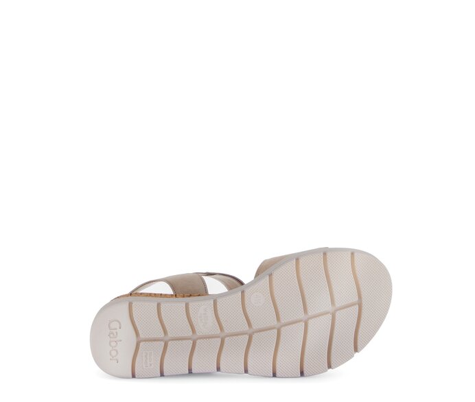Gabor Riemchensandale Beige - Rauleder
