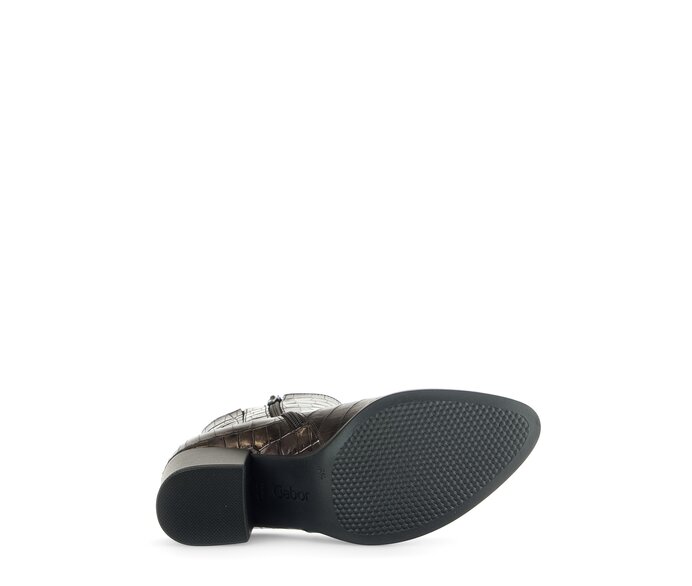 Gabor Elegante Stiefelette Bronze - Leder Reptiloptik