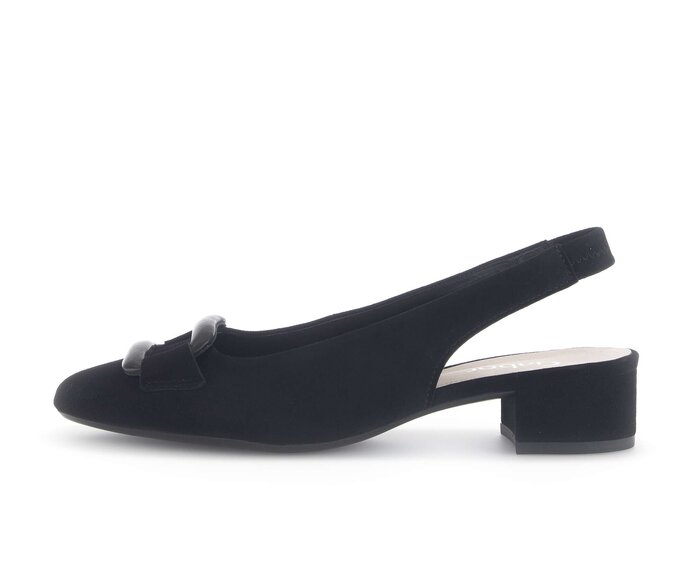 Gabor Slingpumps Schwarz - Rauleder