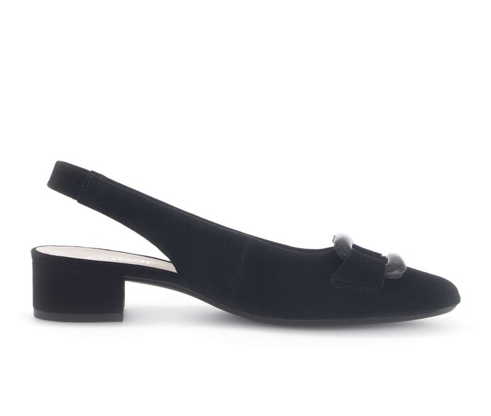 Gabor Slingpumps Schwarz - Rauleder