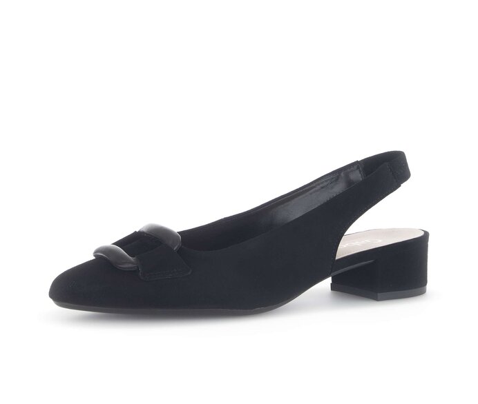 Gabor Slingpumps Schwarz - Rauleder