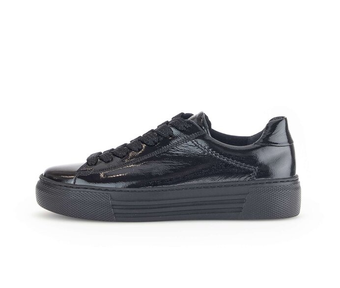 Gabor Sneaker Low Schwarz - Lackleder