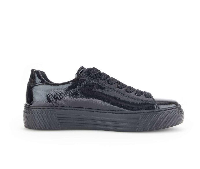 Gabor Sneaker Low Schwarz - Lackleder