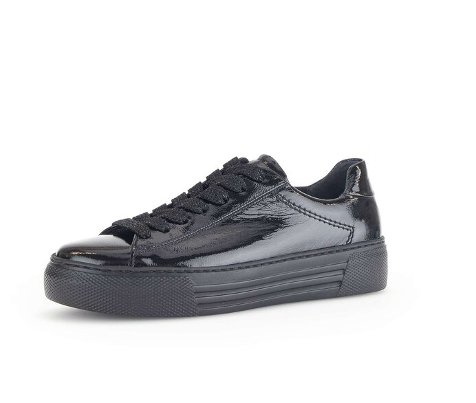 Gabor Sneaker Low Schwarz - Lackleder