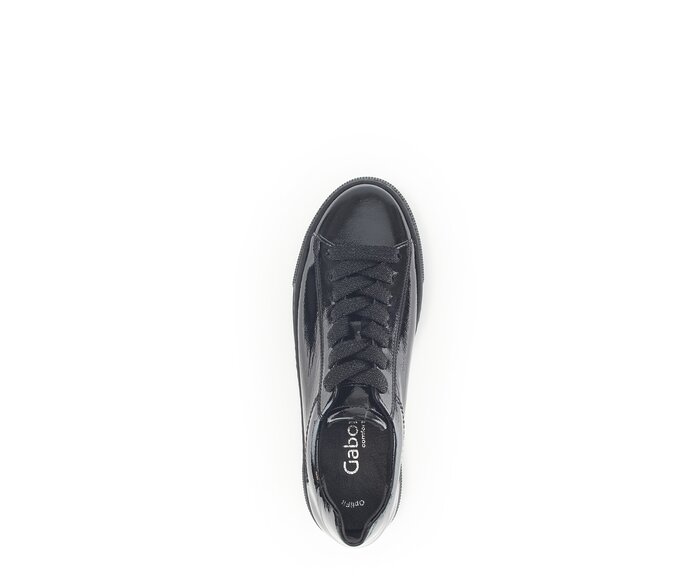 Gabor Sneaker Low Schwarz - Lackleder