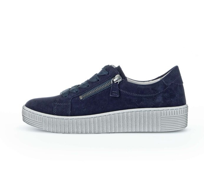 Gabor Sneaker Low Blau - Rauleder