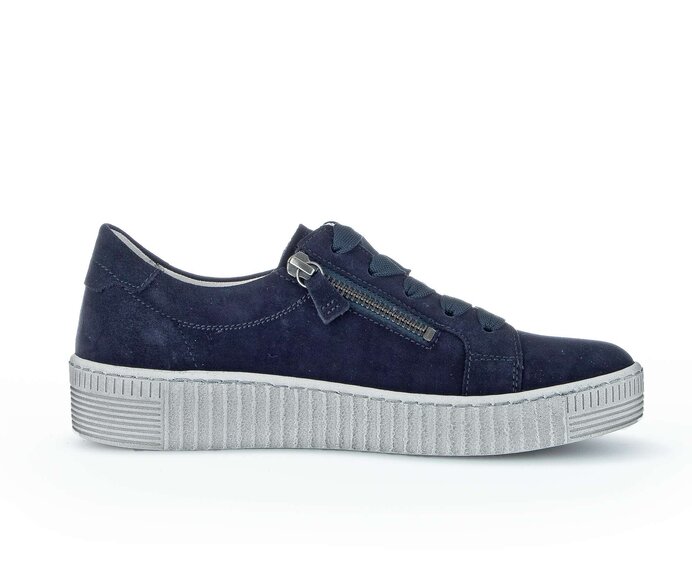 Gabor Sneaker Low Blau - Rauleder