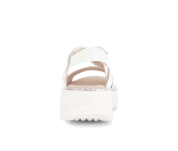 Gabor Plateau Sandale Creme - Glattleder