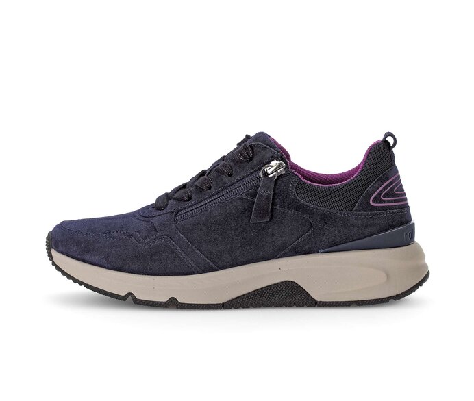 Gabor Sneaker Low Blau - Materialmix Leder/Lederimitat