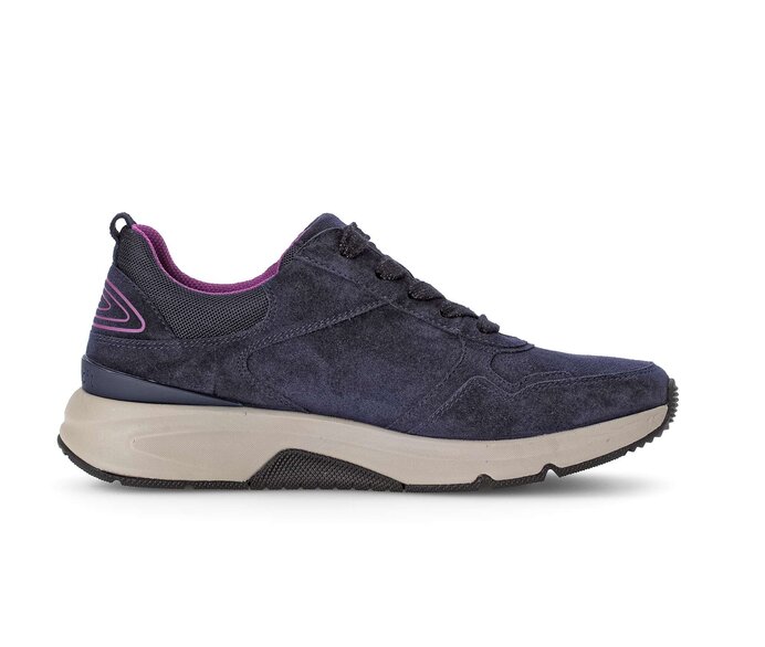 Gabor Sneaker Low Blau - Materialmix Leder/Lederimitat