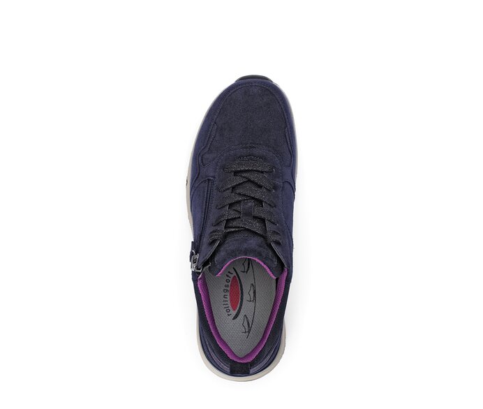 Gabor Sneaker Low Blau - Materialmix Leder/Lederimitat