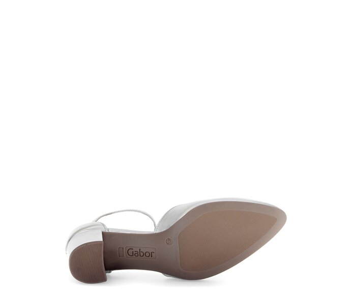 Gabor Spangenpumps Silber - Effektleder
