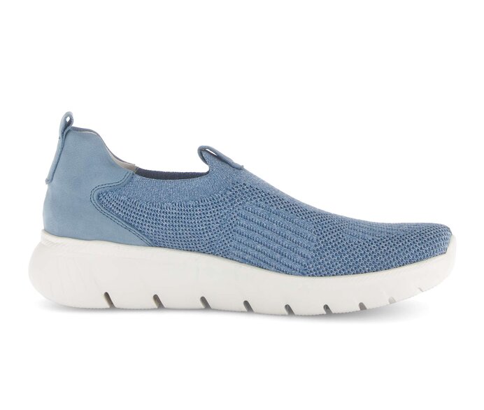 Gabor Sneaker Low Blau - Materialmix Leder/Lederimitat