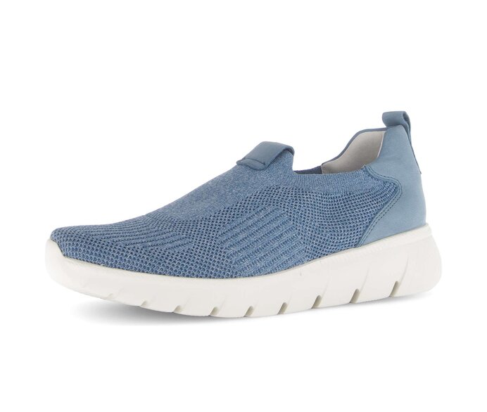 Gabor Sneaker Low Blau - Materialmix Leder/Lederimitat