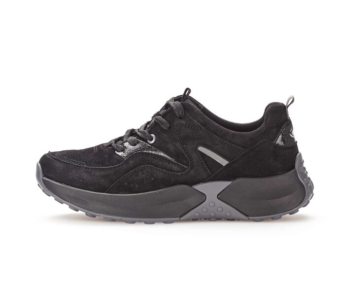 Gabor Sneaker Low Schwarz - Rauleder