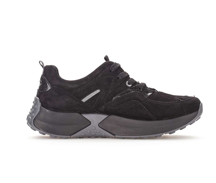 Gabor Sneaker Low Schwarz - Rauleder