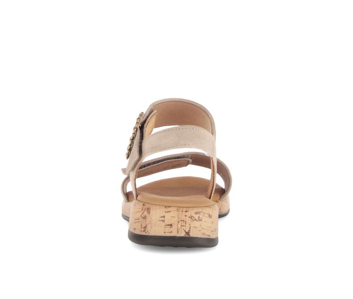 Gabor Riemchensandale Beige - Rauleder
