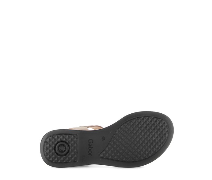 Gabor Riemchensandale Beige - Rauleder