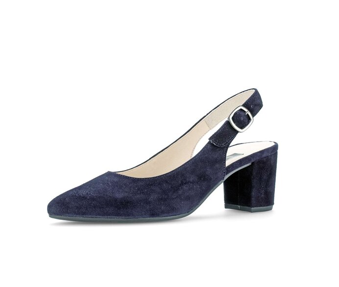 Gabor Slingpumps Blau - Rauleder