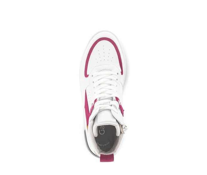 Gabor Sneaker High Weiß - Materialmix Leder