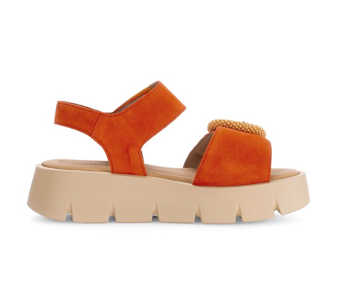 Gabor Plateau Sandale Orange - Rauleder