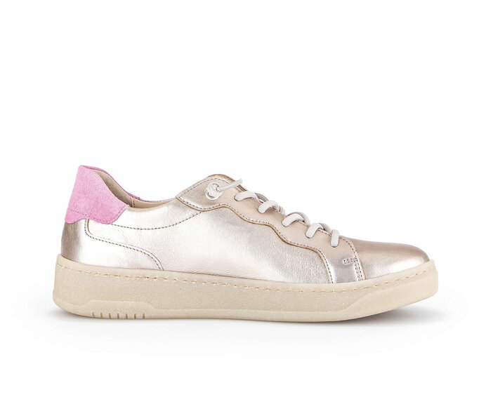 Gabor Sneaker Low Gold - Materialmix Leder