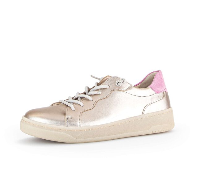 Gabor Sneaker Low Gold - Materialmix Leder