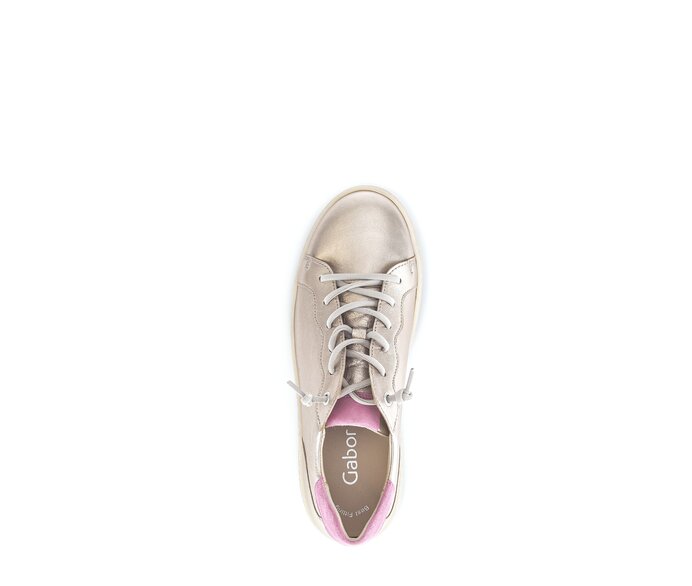 Gabor Sneaker Low Gold - Materialmix Leder