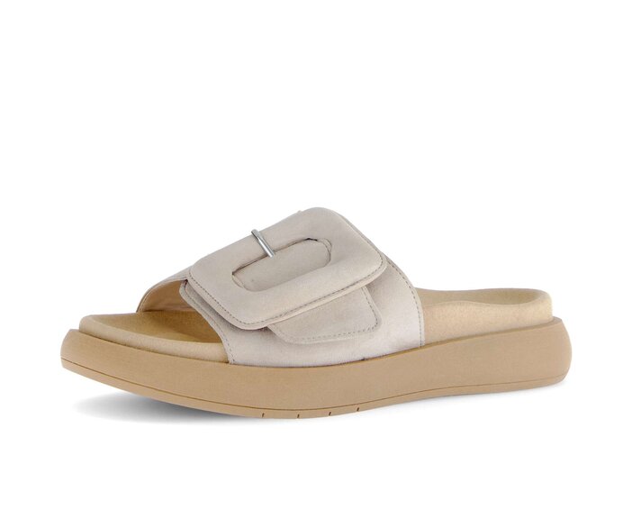 Gabor Pantolette Beige - Rauleder