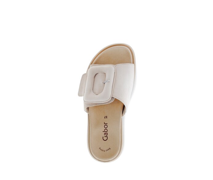 Gabor Pantolette Beige - Rauleder