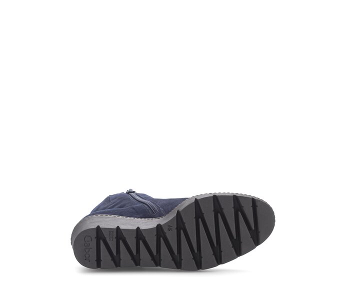 Gabor Plateau Stiefelette Blau - Rauleder
