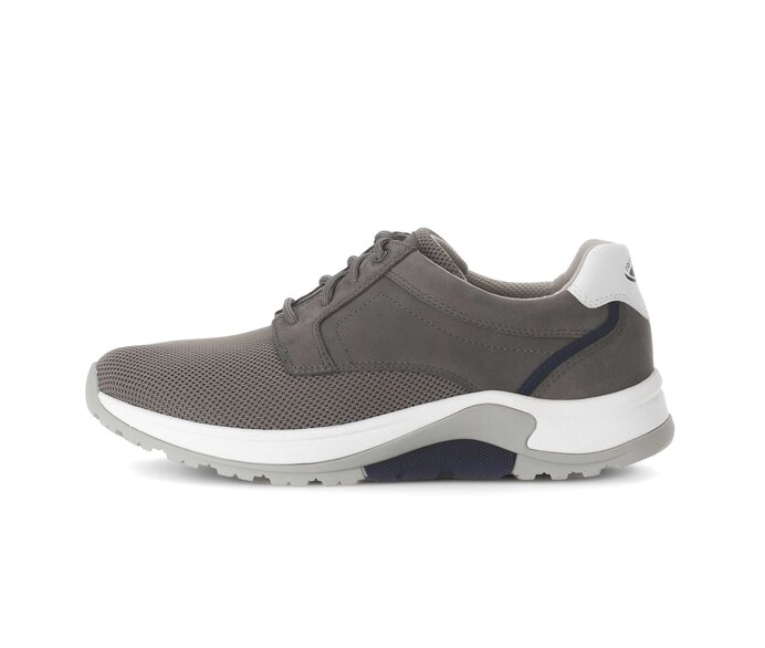 Gabor Rollingsoft Sneaker Low Grau - Materialmix Leder/Textil