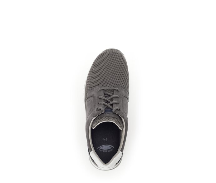 Gabor Rollingsoft Sneaker Low Grau - Materialmix Leder/Textil