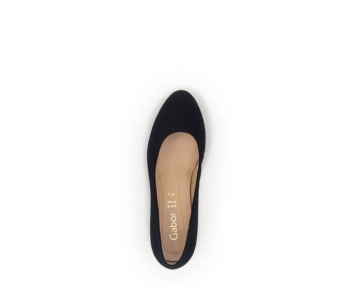 Gabor Eleganter Pumps Schwarz - Rauleder