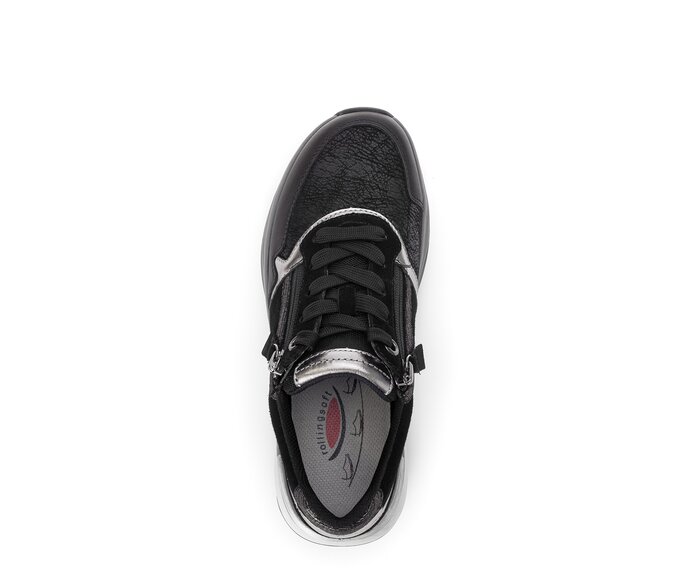 Gabor Sneaker Low Schwarz - Materialmix Leder/Lederimitat
