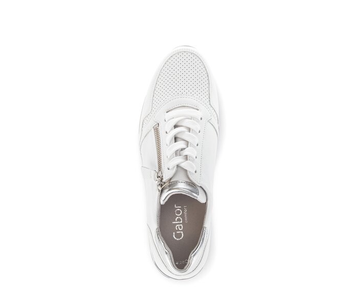 Gabor Sneaker Low Weiß - Glattleder